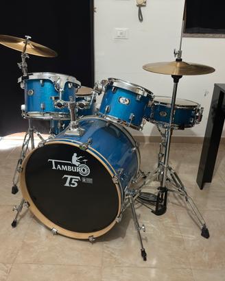 Batteria Drum set completo. Marca: Tamburo T5