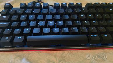 Tastiera da gaming meccanica RGB (red switches)