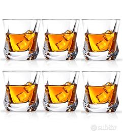 Set Bicchieri Whisky Eleganti – 300 ml (Nuovi)