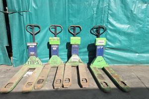 Transpallet manuale con bilancia e stampante