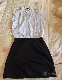 abito elegante grigio e nero è perfetto