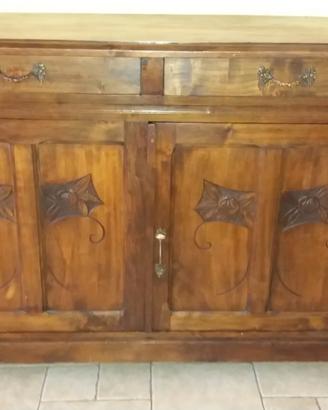Antica Credenza Arte Povera Vero legno - Porta TV