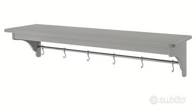 TORNVIKEN
Scaffale da parete, grigio, 120 cm
