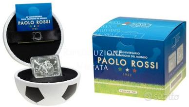 Italia 2022 - 5 Euro Argento Paolo Rossi "Campioni
