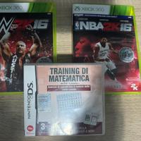 Giochi XBOX 360 e Nintendo DS