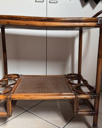 Carrello portavivande in legno