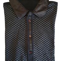 Uomo tg. M t-shirt Nex-Is Fashion nera a quadri