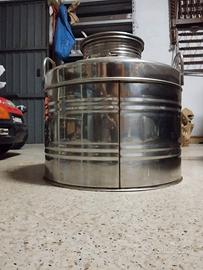 Fusto per olio/vino in acciaio