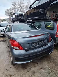 Ricambi peugeot 207cc 2009 e motore 206 cc 2004