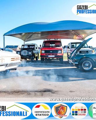 Gazebo carport auto parcheggio concessionaria box