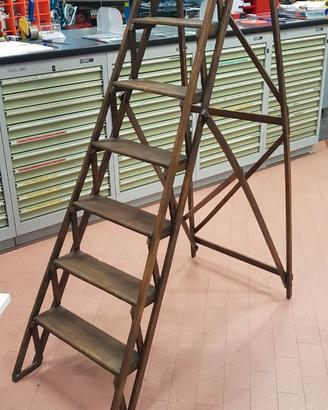 SCALA IN LEGNO APRIBILE VINTAGE MOD.FRANCESE