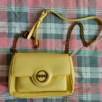 Borsa Pinko tracolla pelle gialla