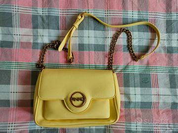 Borsa Pinko tracolla pelle gialla