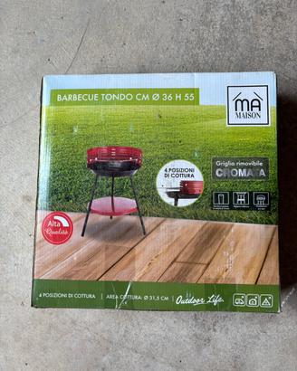 BARBECUE TONDO 4 POSIZIONI DI COTTURA 36X55H CM