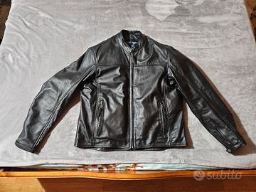 Giacca pelle nera moto IXON