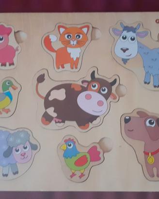 n. 4 Puzzle in legno