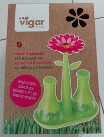 Set saliera e pepiera a tema floreale Vigar nuovo