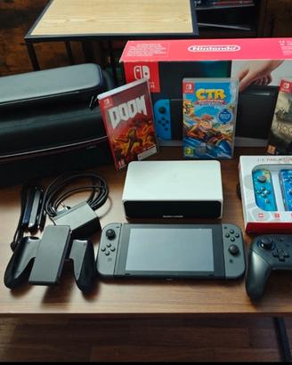 Nintendo Switch bundle completo + 3 Giochi