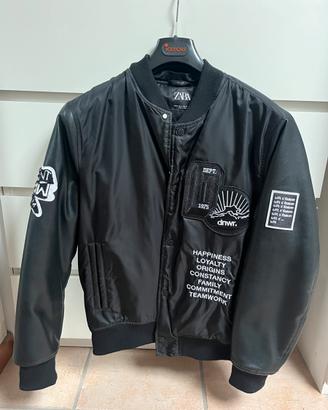 Giacca varsity uomo nera