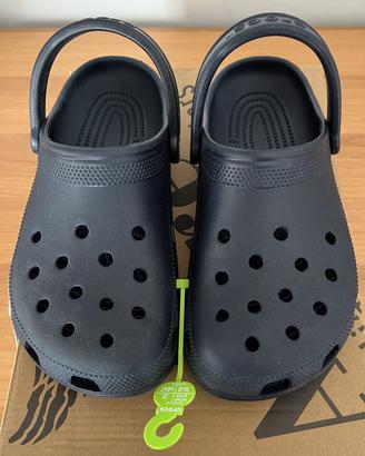 Crocs Sabot Navy M7/W9 originali nuove