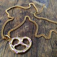 Collana Brezel Necklace Charm Food Gioiello Donna