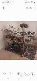 Batteria Ludwig completissima rack e rototom