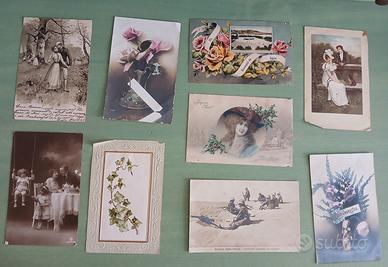 9 cartoline inizio 1900