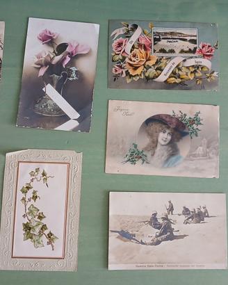9 cartoline inizio 1900