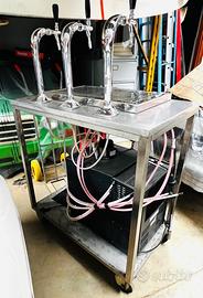 Spillatrice birra carrellata 3 vie