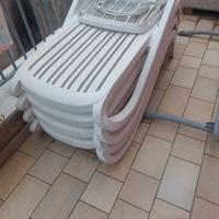 Lettino in plastca prendisole