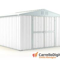 Box struttura lamiera Acciaio 327x307cm bianco