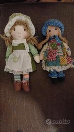 Coppia Bambole di Pezza Holly Hobbie Vintage