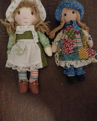 Coppia Bambole di Pezza Holly Hobbie Vintage