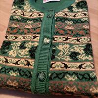 Golfino donna con bottoni verde