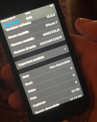 IPhone 7 32 gb nero