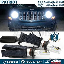 Kit LED H4 per Fari JEEP PATRIOT Luci CANbus 6500K
