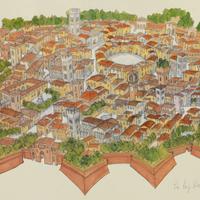 Stampa d’arte di Lucca dentro le mura