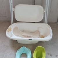 Vasca da bagno con riduttore e vasino