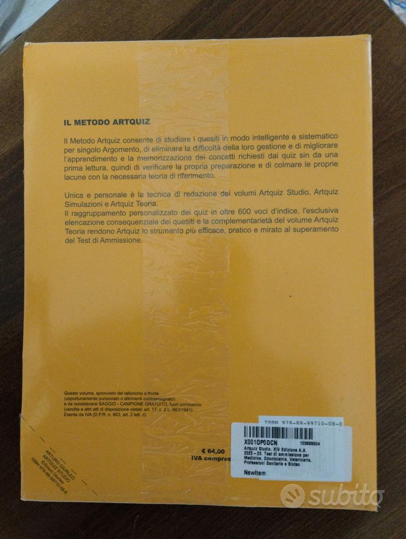 TEST DI AMMISSIONE PER PROFESSIONI SANITARIE - Libri e Riviste In vendita a  Agrigento