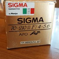 obiettivo 70-210mm sigma