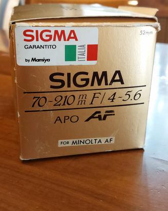 obiettivo 70-210mm sigma