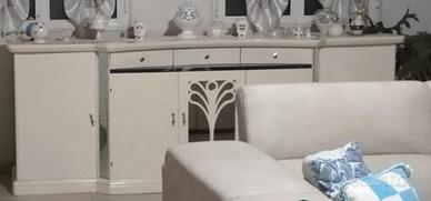 credenza laccata bianco e nera