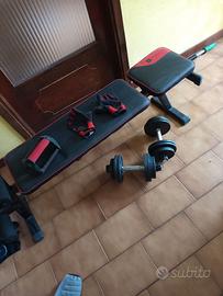 panca e manubri 12kg