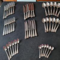 SERVIZIO POSATE COMOPLETO 48 PEZZI PLACCATO ARGENT