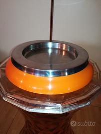 Svuotatasche Plastica Arancione e Metallo Anni '70