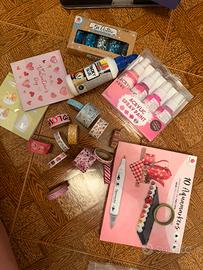 Lotto articoli cancelleria fai da te scrapbook