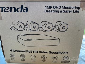 Kit Sorveglianza 4 Telecamere 4K poe +NVR