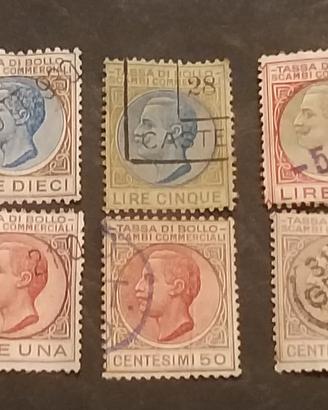 Lotto marche da bollo Regno D'Italia anni 30
