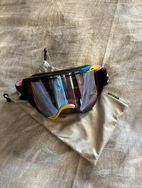 Maschera shred con lente specchiata