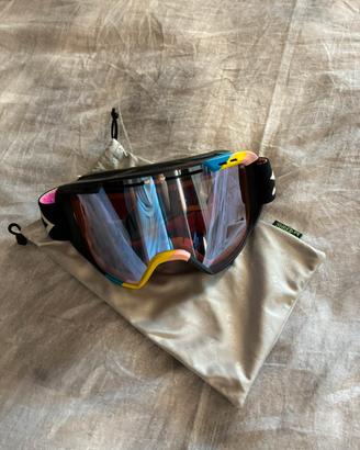 Maschera shred con lente specchiata
